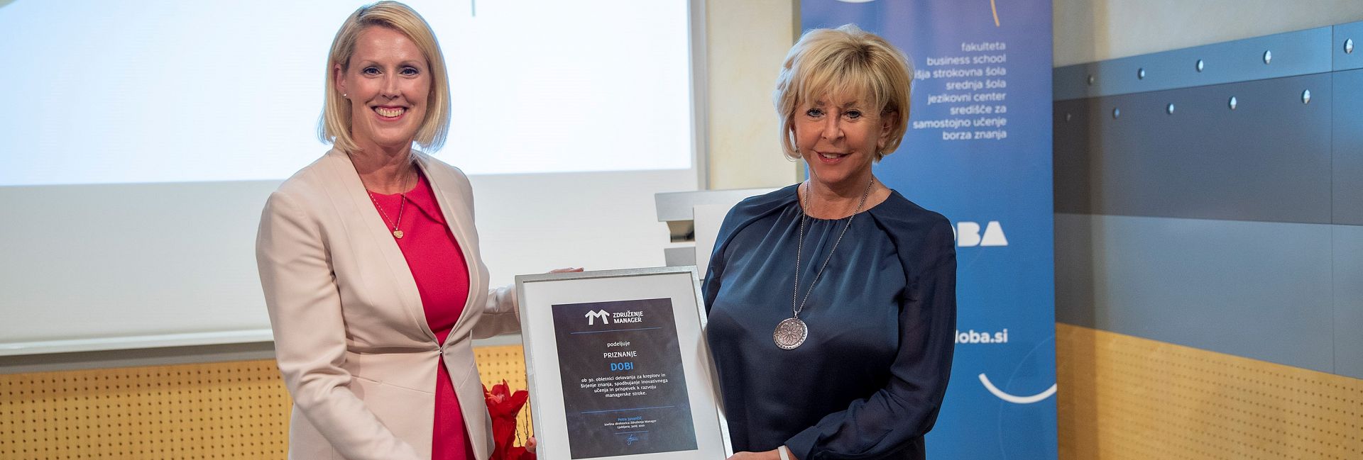 DOBA received recognition by the Managers’ Association of Slovenia